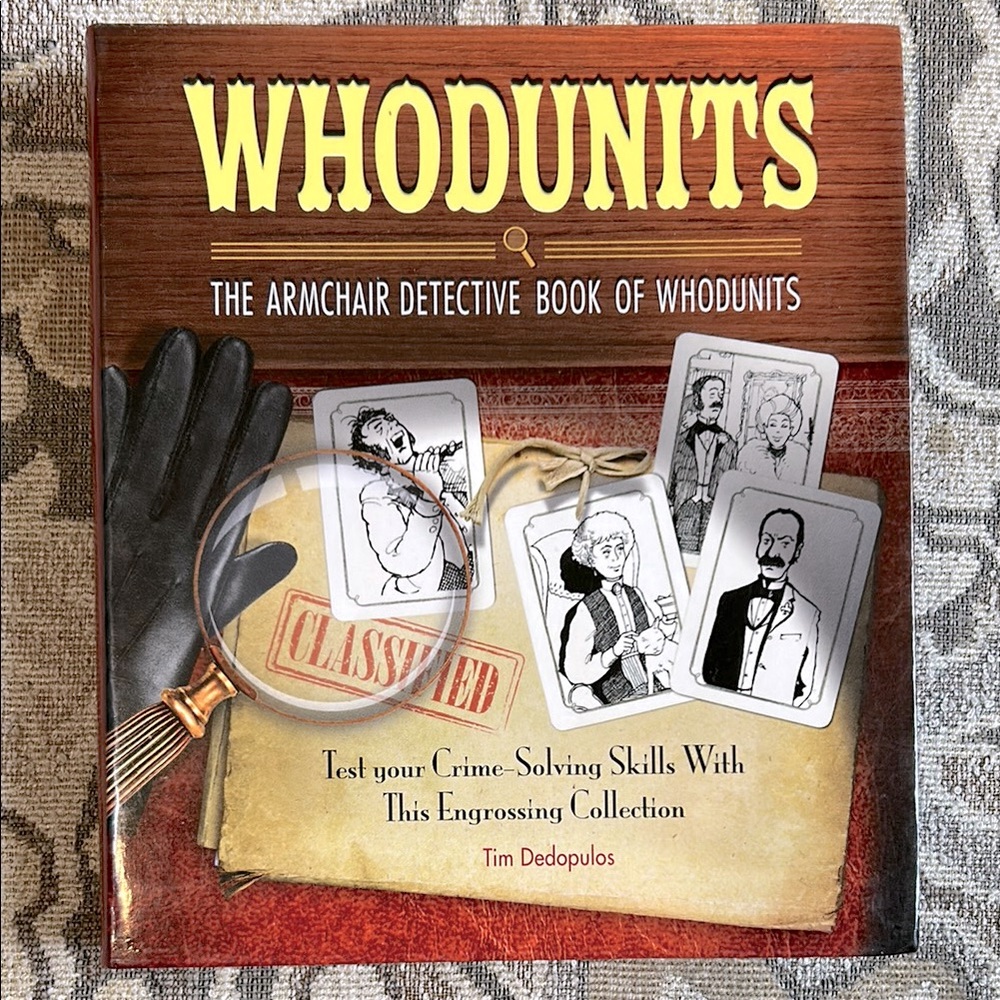 4/$20 Whodunits The Armchair Detective Book of Whodunits Crime-Solving Skills